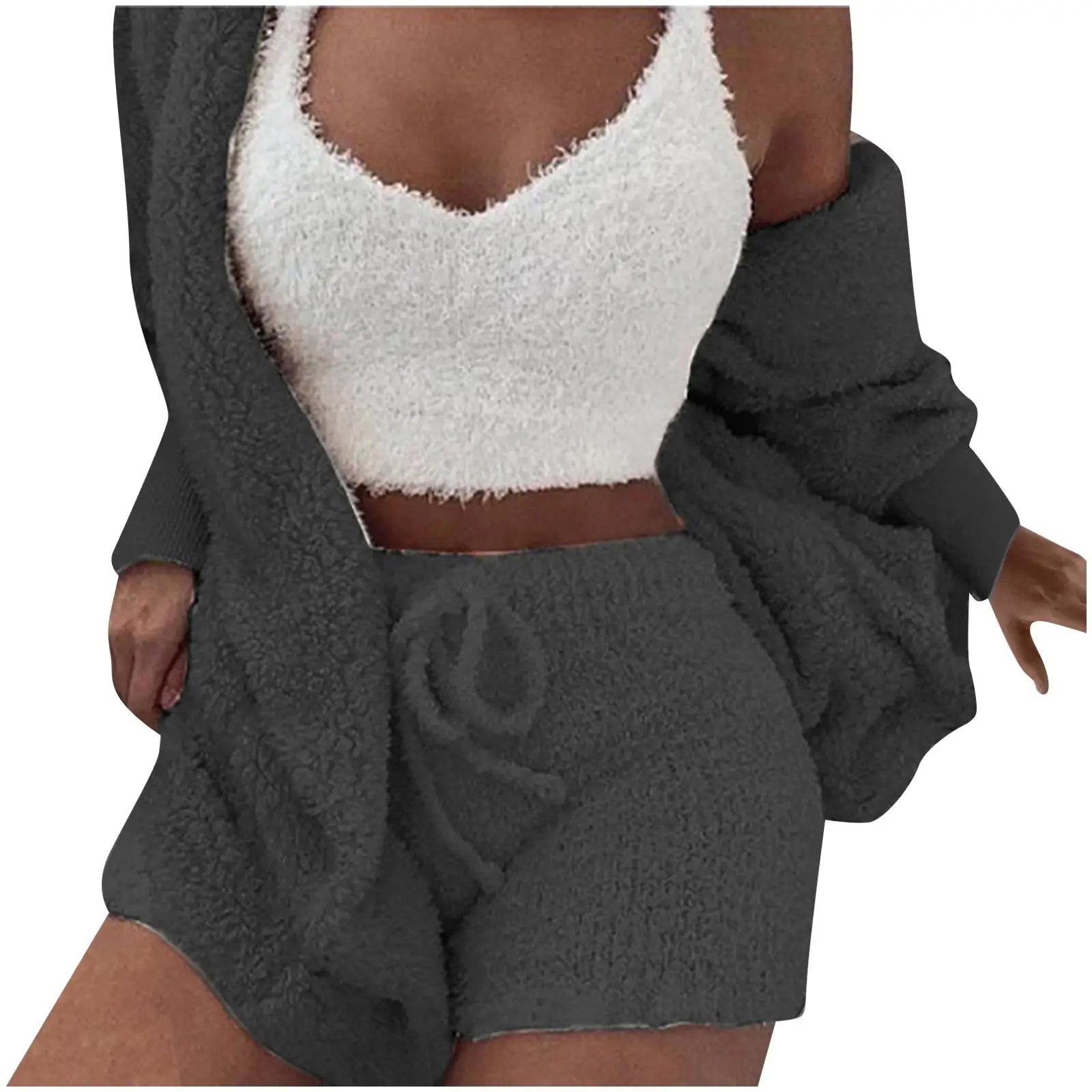 Fashion Plush 3-Piece Women's Loungewear Set Hypes Inventory