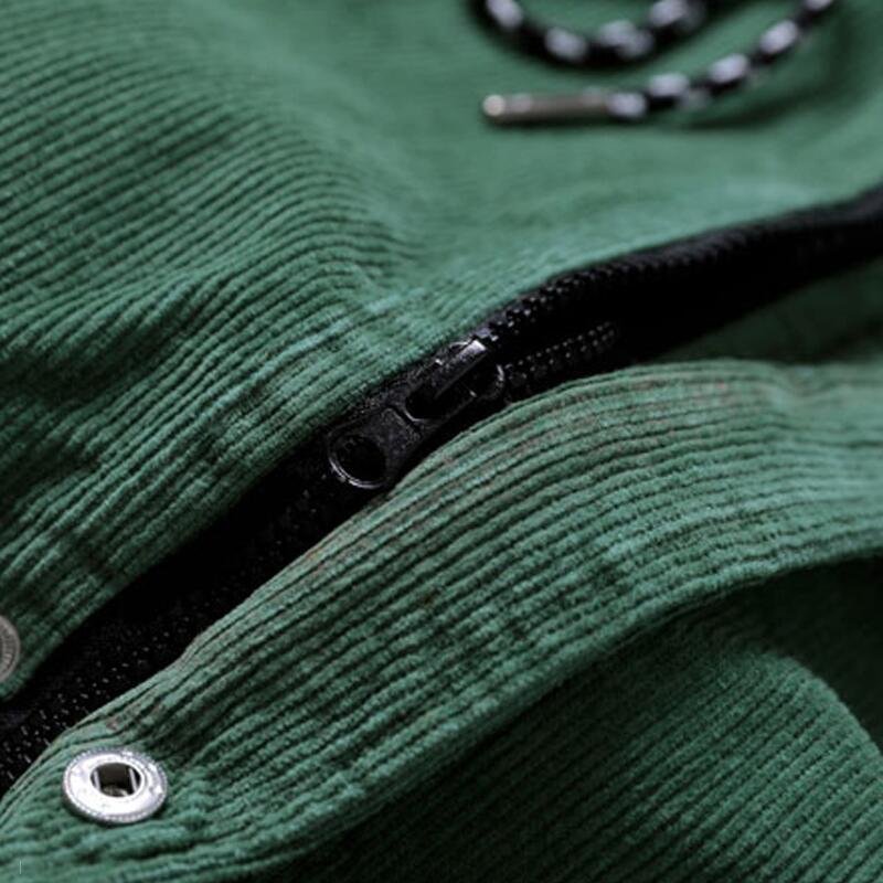 Unisex Oversized Corduroy Patchwork Jacket | Warm Retro Colorblock Coat for Autumn & Winter