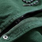 Unisex Oversized Corduroy Patchwork Jacket | Warm Retro Colorblock Coat for Autumn & Winter