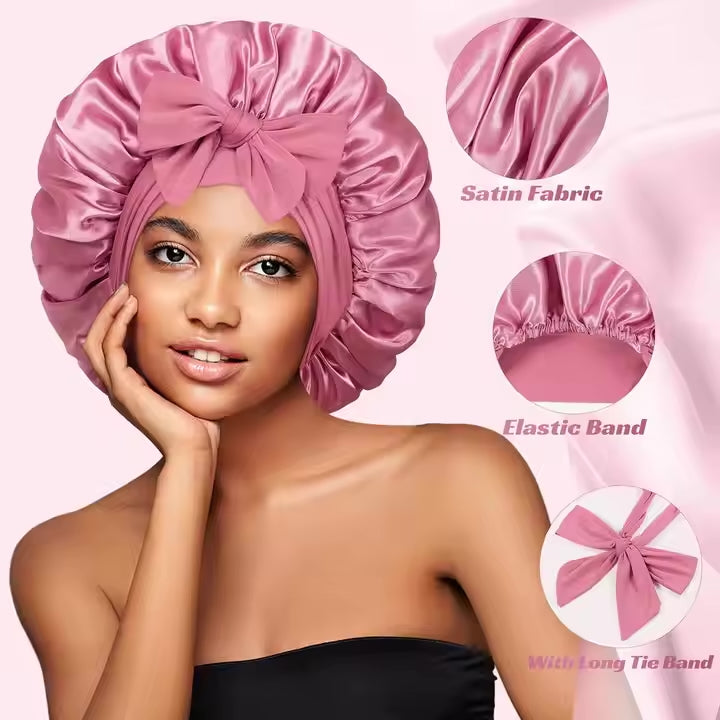 Crowned in Silk Hair Bonnet