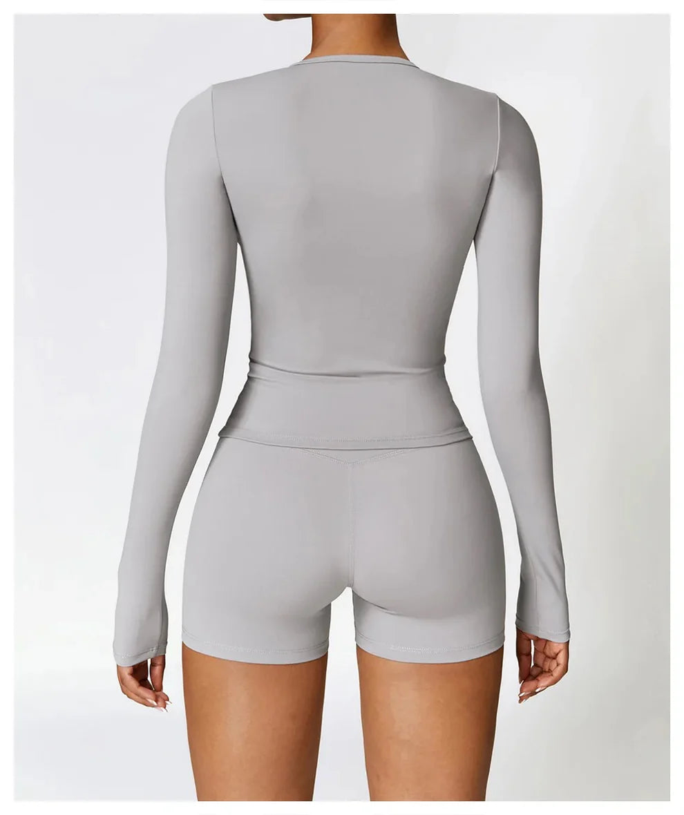 Flairé™ Women's Long Sleeve Sports Yoga Top