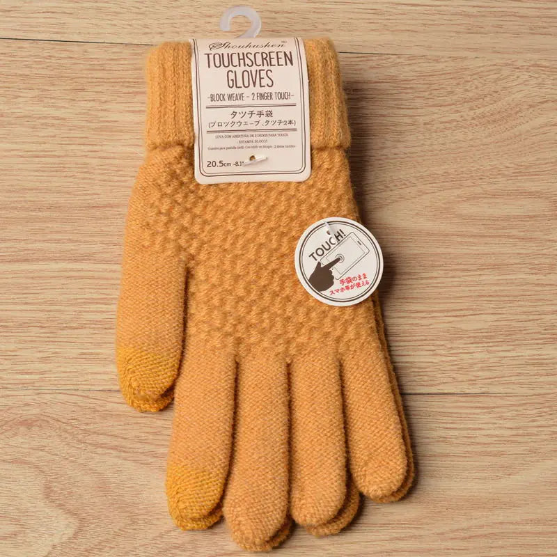 Women's Knitted Touchscreen Winter Gloves (Fashionable)