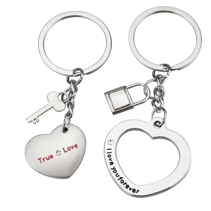 Hypes Inventory love couple keychain pendant with heart design, perfect as a creative Valentine's Day or festival gift accessory.