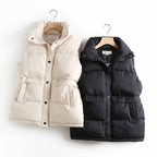 Women’s Colete Puffer Vest – Stylish Winter Layer for Comfort & Warmth