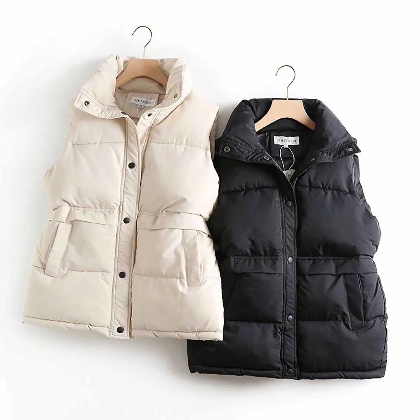 Women’s Colete Puffer Vest – Stylish Winter Layer for Comfort & Warmth Hypes Inventory