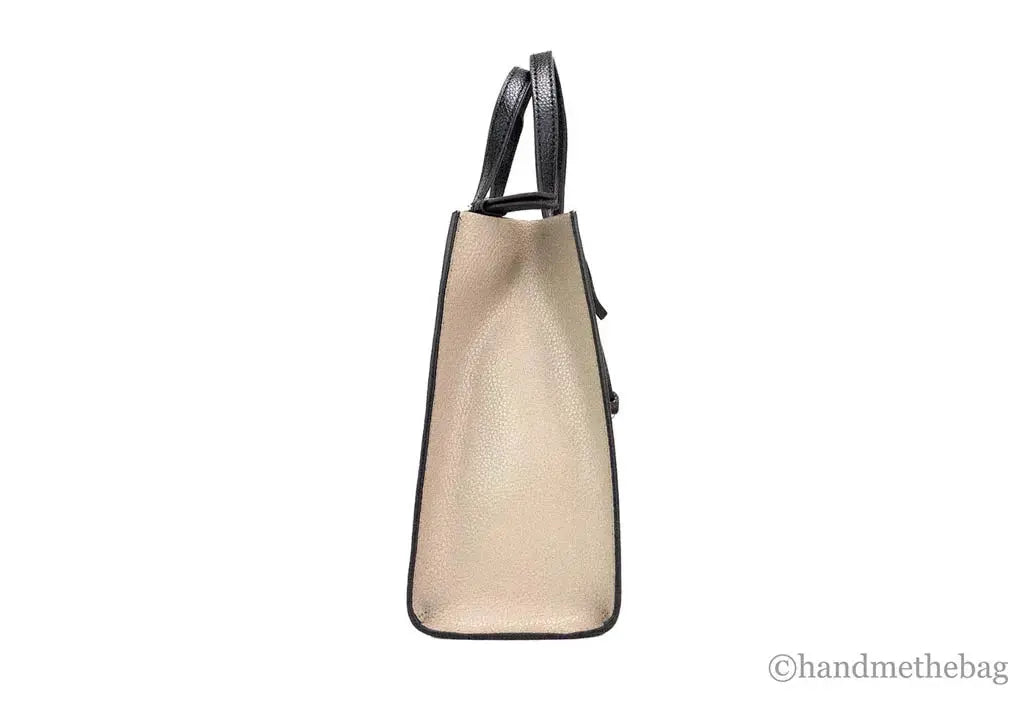 Marc Jacobs Mini Tote Leather bag in colorblock design, featuring a compact crossbody style with leather construction.