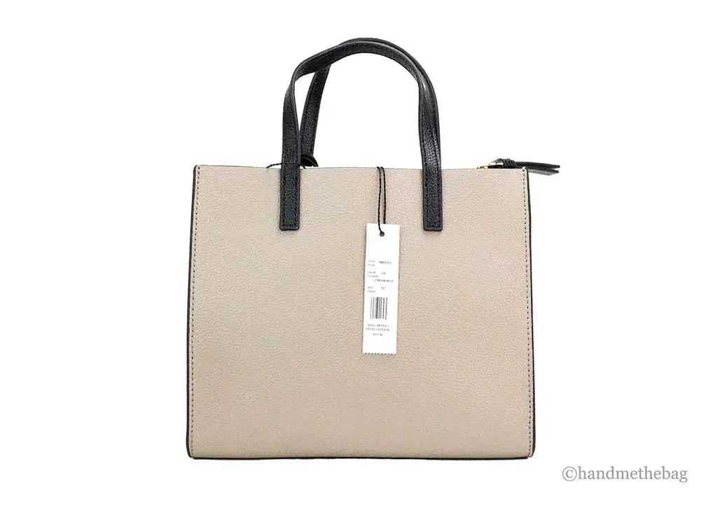Marc Jacobs Mini Tote Leather crossbody bag in colorblock design, featuring durable leather and a compact, stylish silhouette.