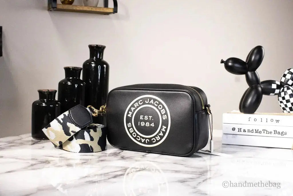 Marc Jacobs Signet Flash Black Camo Strap Camera Bag Hypes Inventory