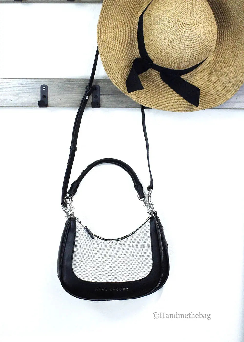 Marc Jacobs Terry Canvas Leather Hobo Shoulder Bag Hypes Inventory