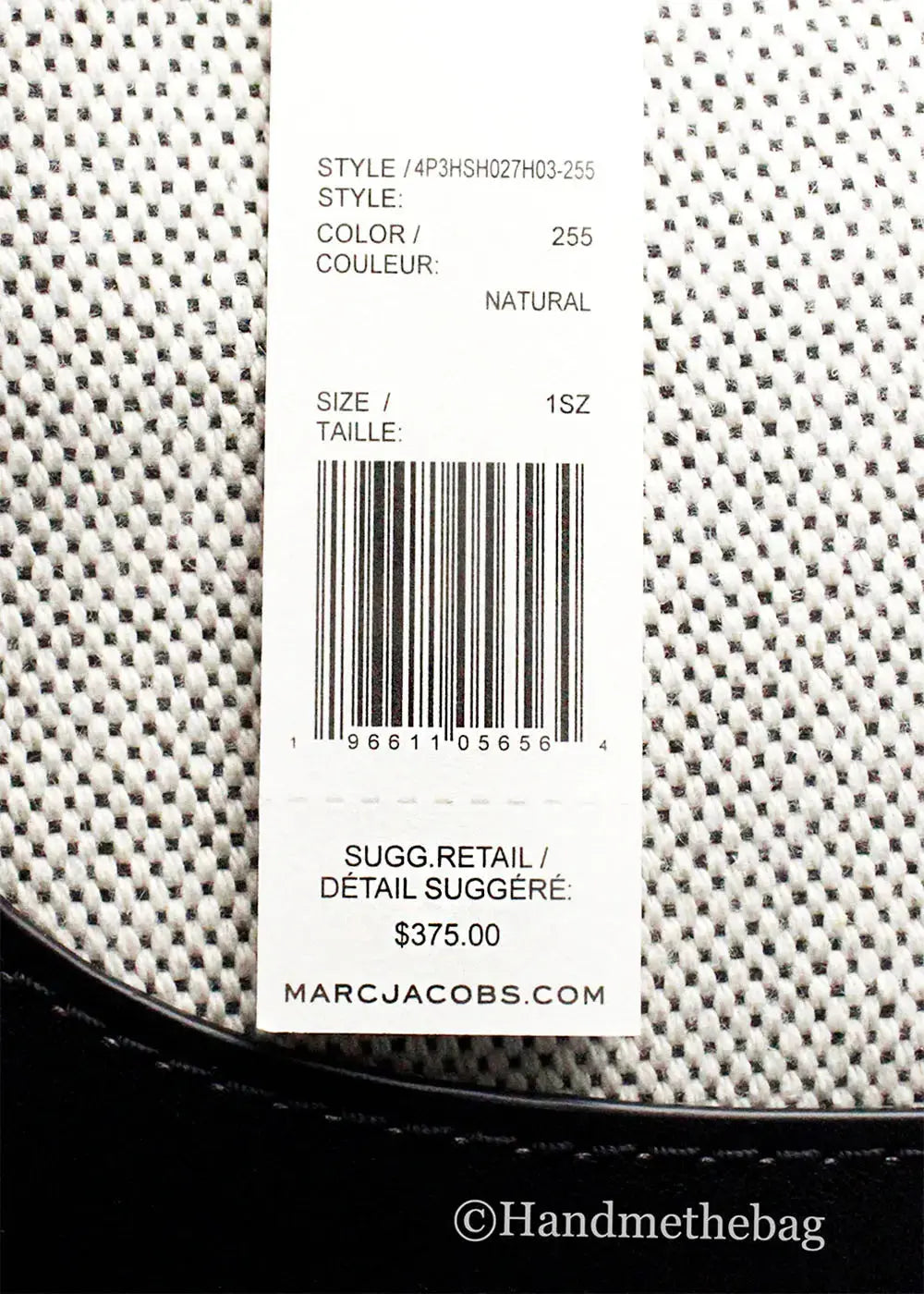 Marc Jacobs Terry Canvas Leather Hobo Shoulder Bag Hypes Inventory