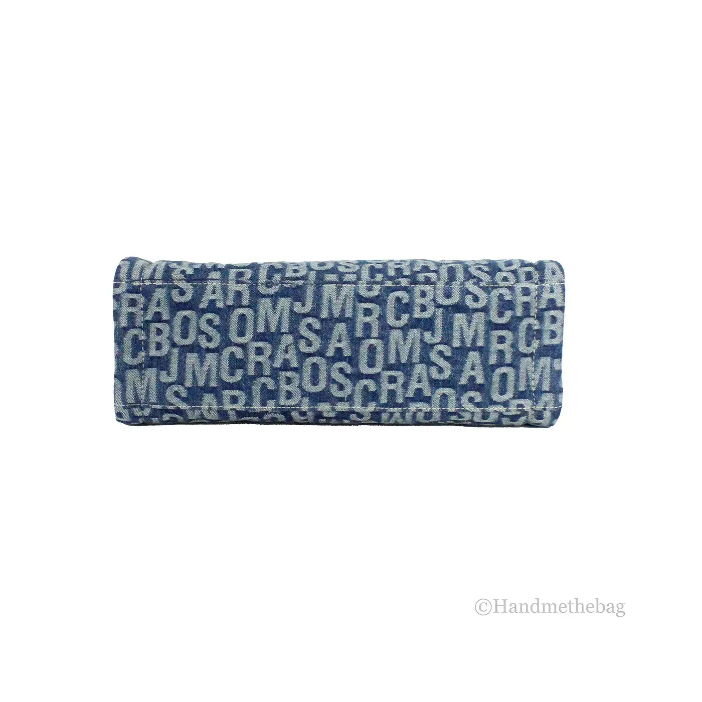 Marc Jacobs The Washed Monogram Denim Grind Canvas Tote Hypes Inventory