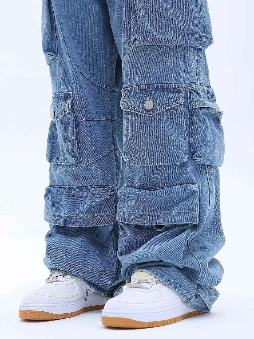 Wide-Leg Denim Pants | Y2K Streetwear Jeans for Men & Women – Trendy 2025 Collection