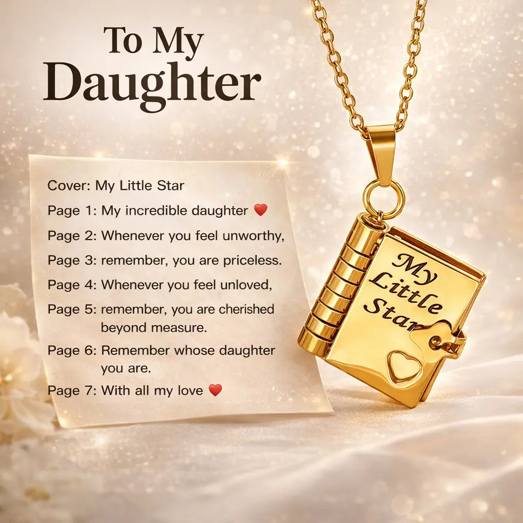 Openable Book Locket Necklace – Graduation Gift for Daughter, Son & Loved Ones Hypes Inventory