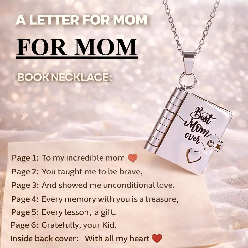 Openable Book Locket Necklace – Graduation Gift for Daughter, Son & Loved Ones Hypes Inventory