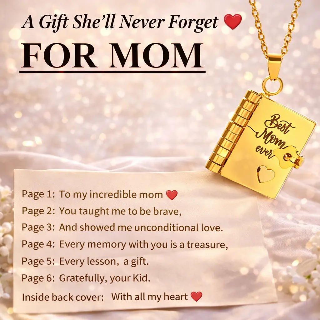 Openable Book Locket Necklace – Graduation Gift for Daughter, Son & Loved Ones Hypes Inventory