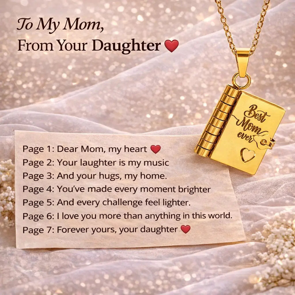 Openable Book Locket Necklace – Graduation Gift for Daughter, Son & Loved Ones Hypes Inventory