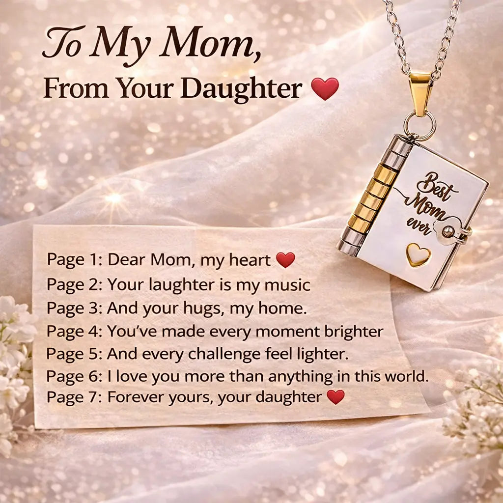 Openable Book Locket Necklace – Graduation Gift for Daughter, Son & Loved Ones Hypes Inventory