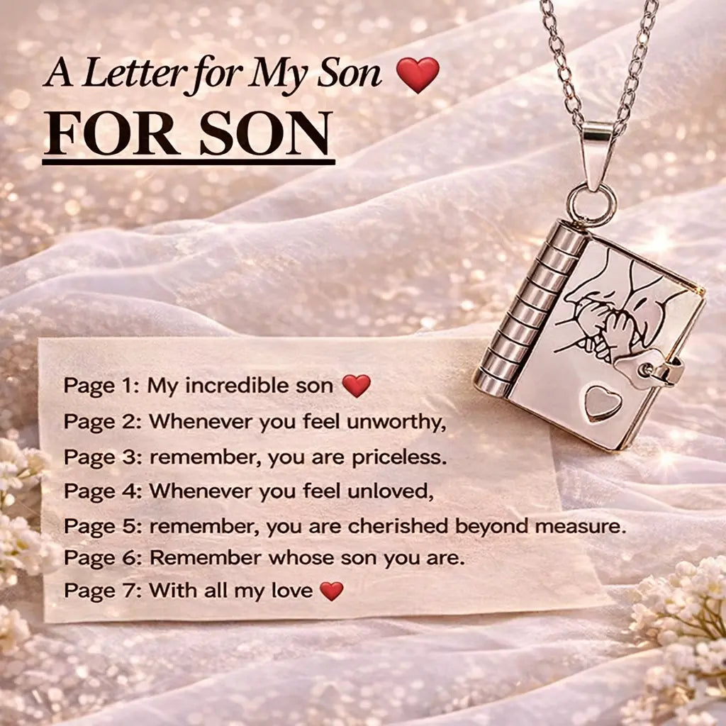 Openable Book Locket Necklace – Graduation Gift for Daughter, Son & Loved Ones Hypes Inventory