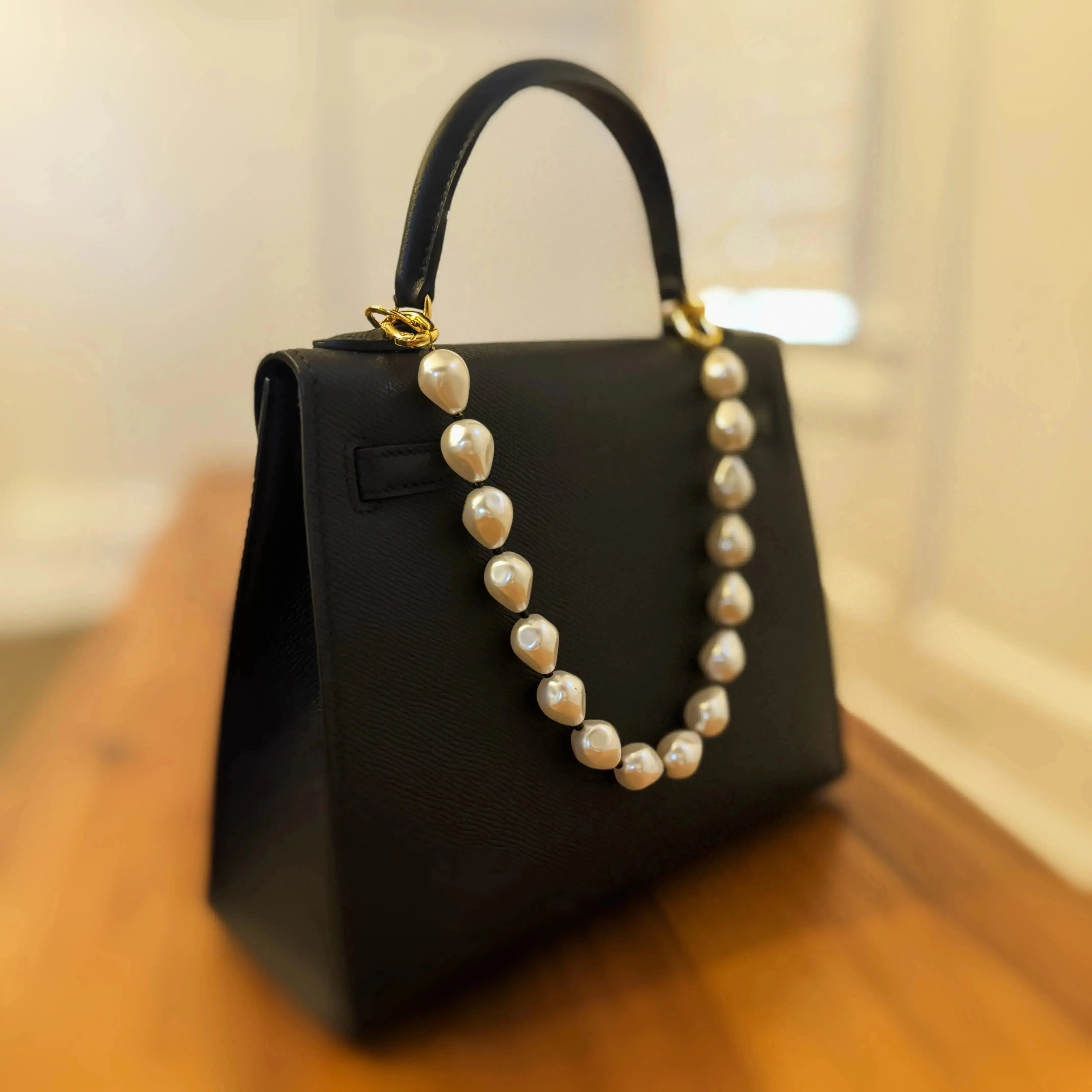 Pearl And Bead Bag Charm Ellisonyoung.com