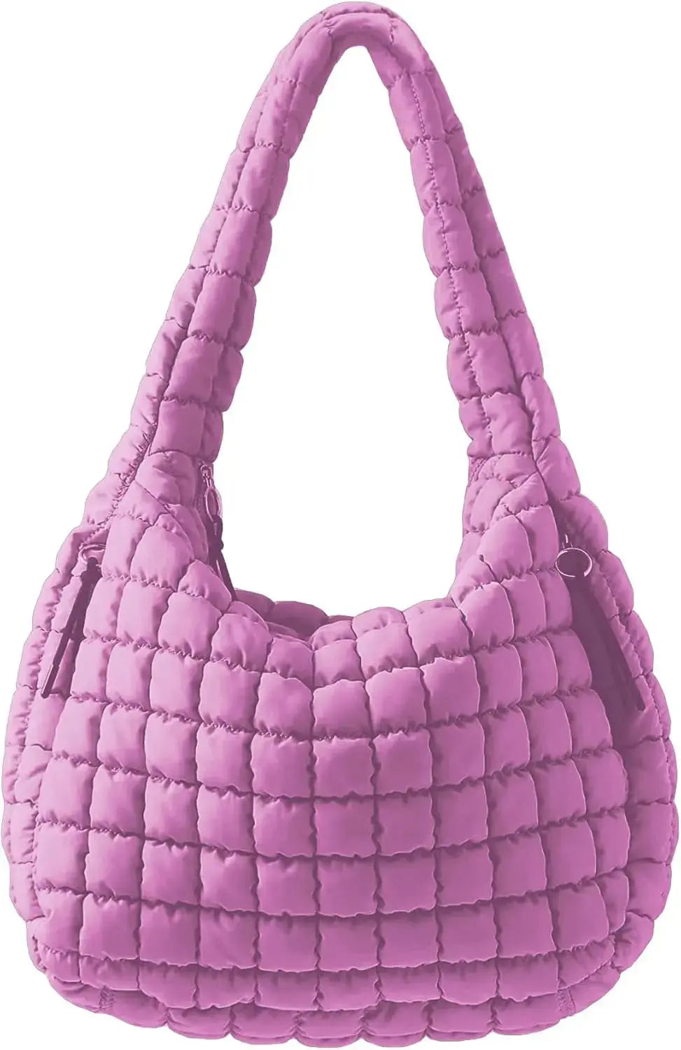Hypes Inventory army green quilted puffer tote bag for women, versatile crossbody travel, gym, work, or school bag.