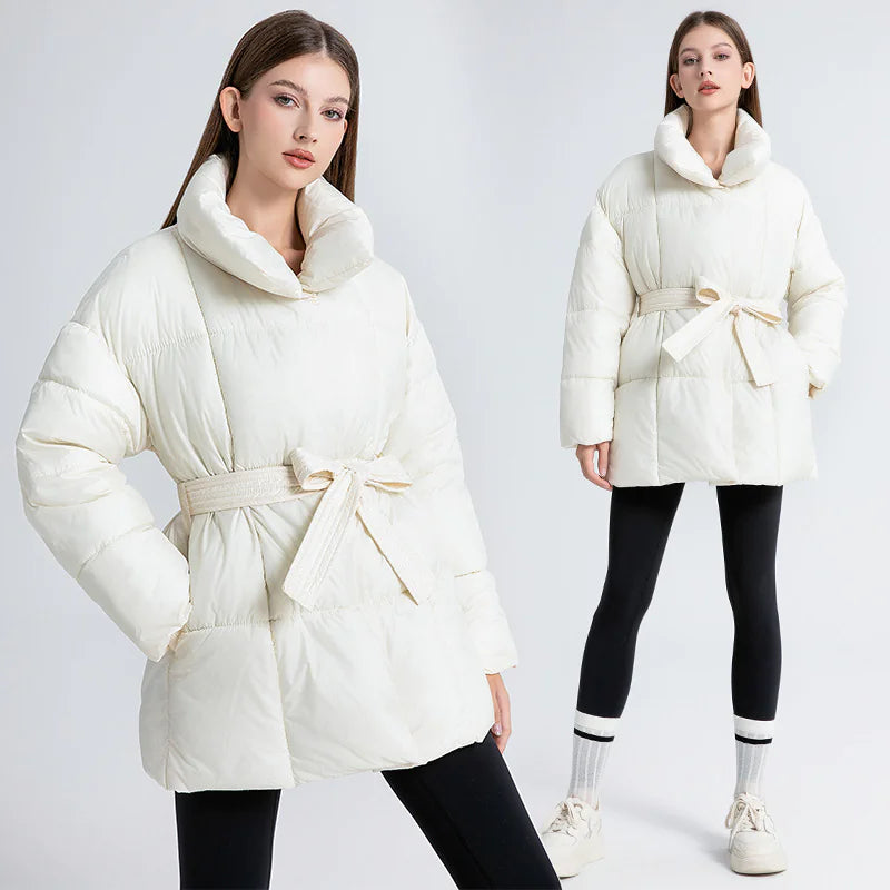 Women’s Mid-Length Down Jacket – Warm, Lightweight & Stylish Winter Coat