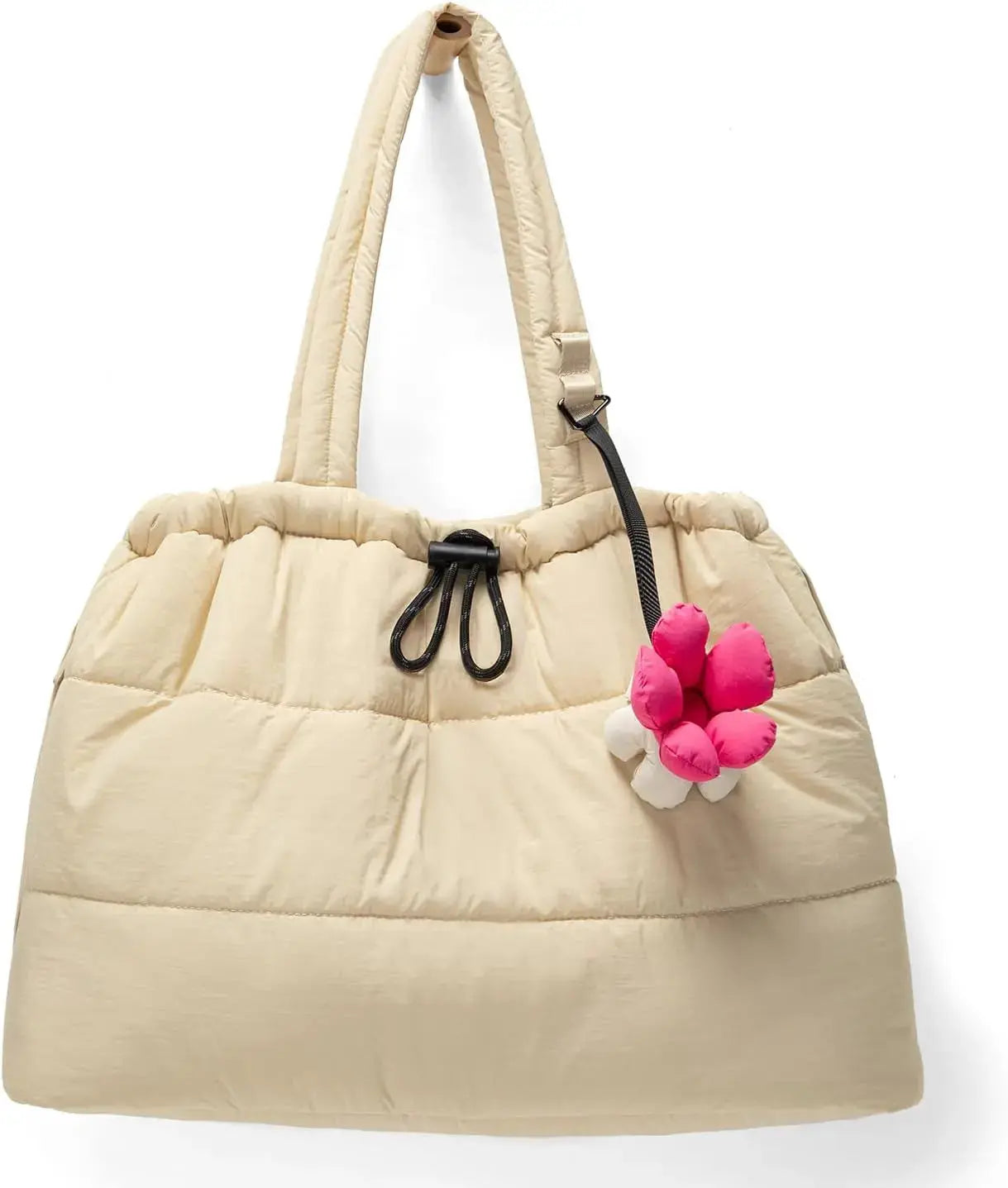 Quilted Puffer Tote Bag for Women – Lightweight Shoulder Handbag for Work, School & Travel