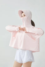 UPF50+ Women's Sun Protection Ice Silk Cover-Up