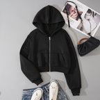 Loose Hooded Net Top