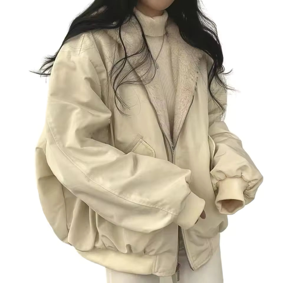 Reversible Women’s Hooded Winter Coat – Lightweight Silk Cotton Puffer Jacket