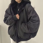 Reversible Women’s Hooded Winter Coat – Lightweight Silk Cotton Puffer Jacket