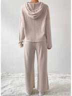 Women’s Hooded Two-Piece Lounge Set | Cozy Autumn & Winter Outfit