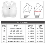High Impact Front-Closure Sports Bra – Full Coverage, Padded, White