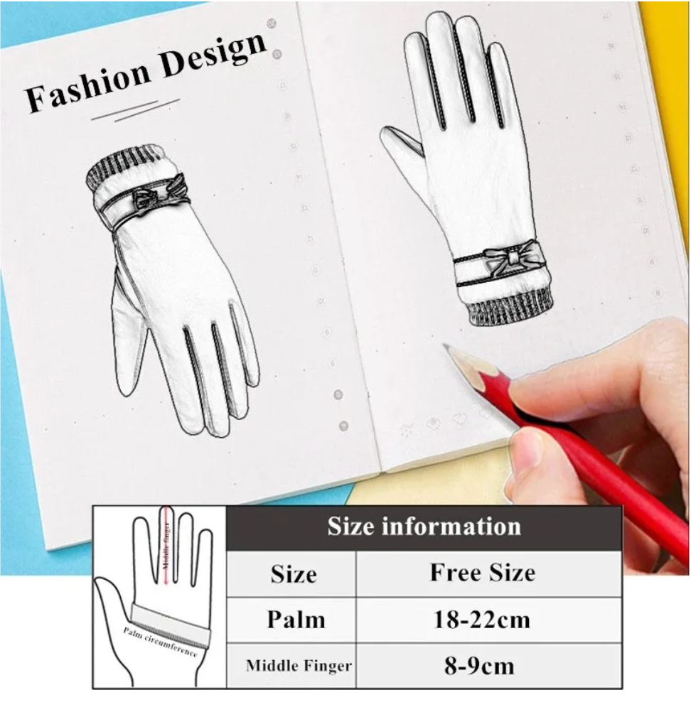 Luva SnowFlake Finger Gloves – Warm, Lightweight & Fashion-Ready