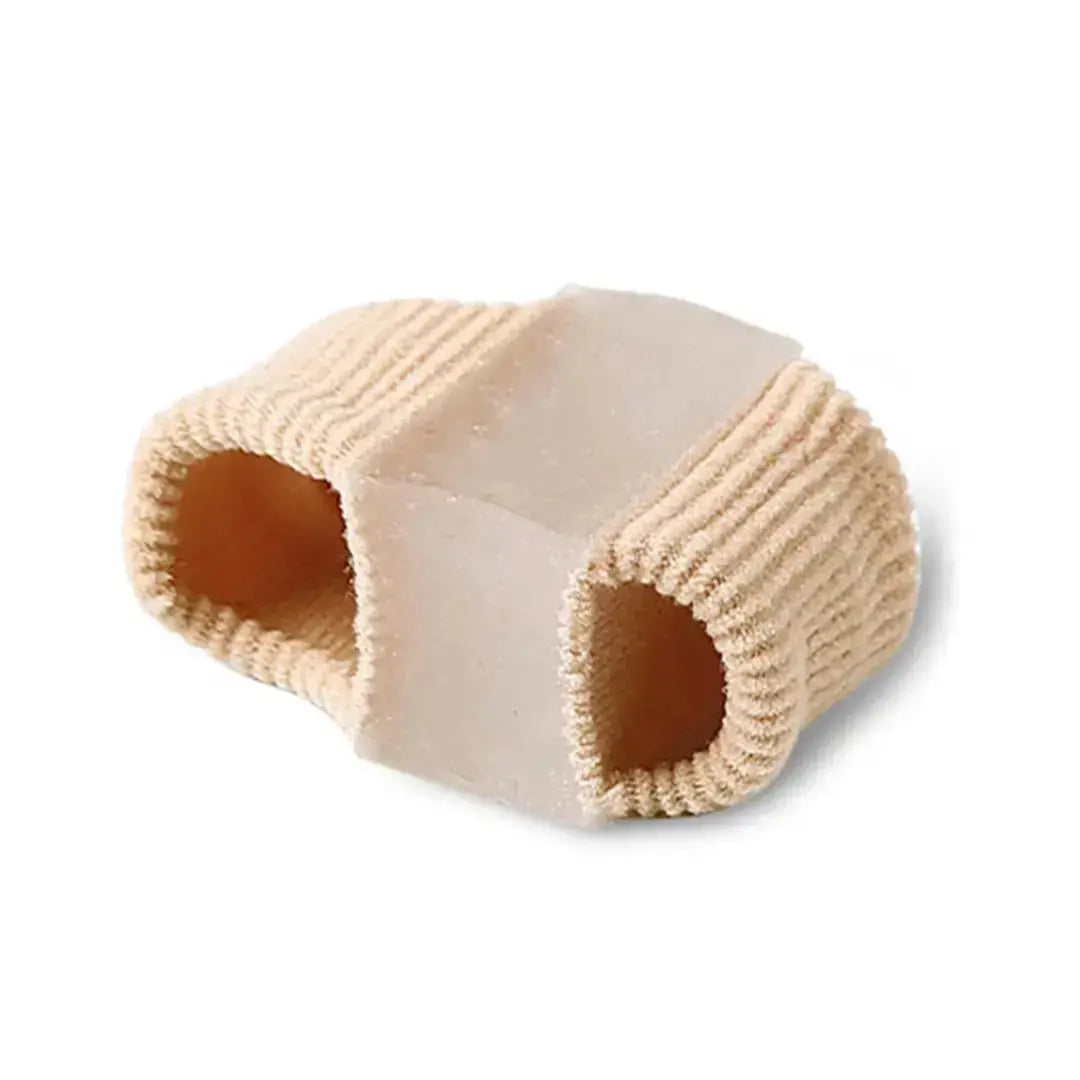Hypes Inventory HealArch™ bunion corrector toe separator with gel spacer for foot pain relief, shown on a foot.