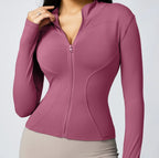 Women's Zipper Long-sleeved Sports Jacket