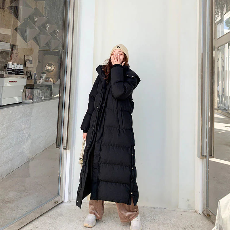 Quilted Hooded Puffer Coat – Women’s Ultra Short Winter Jacket