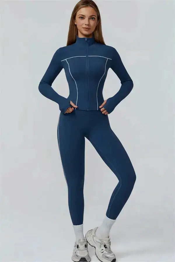 The Venus Zip Top Fitglutes Activewear Gymwear Sportswear & Workout Clothes