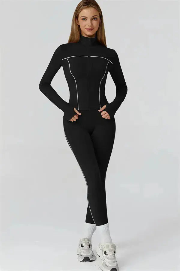 The Venus Zip Top Fitglutes Activewear Gymwear Sportswear & Workout Clothes