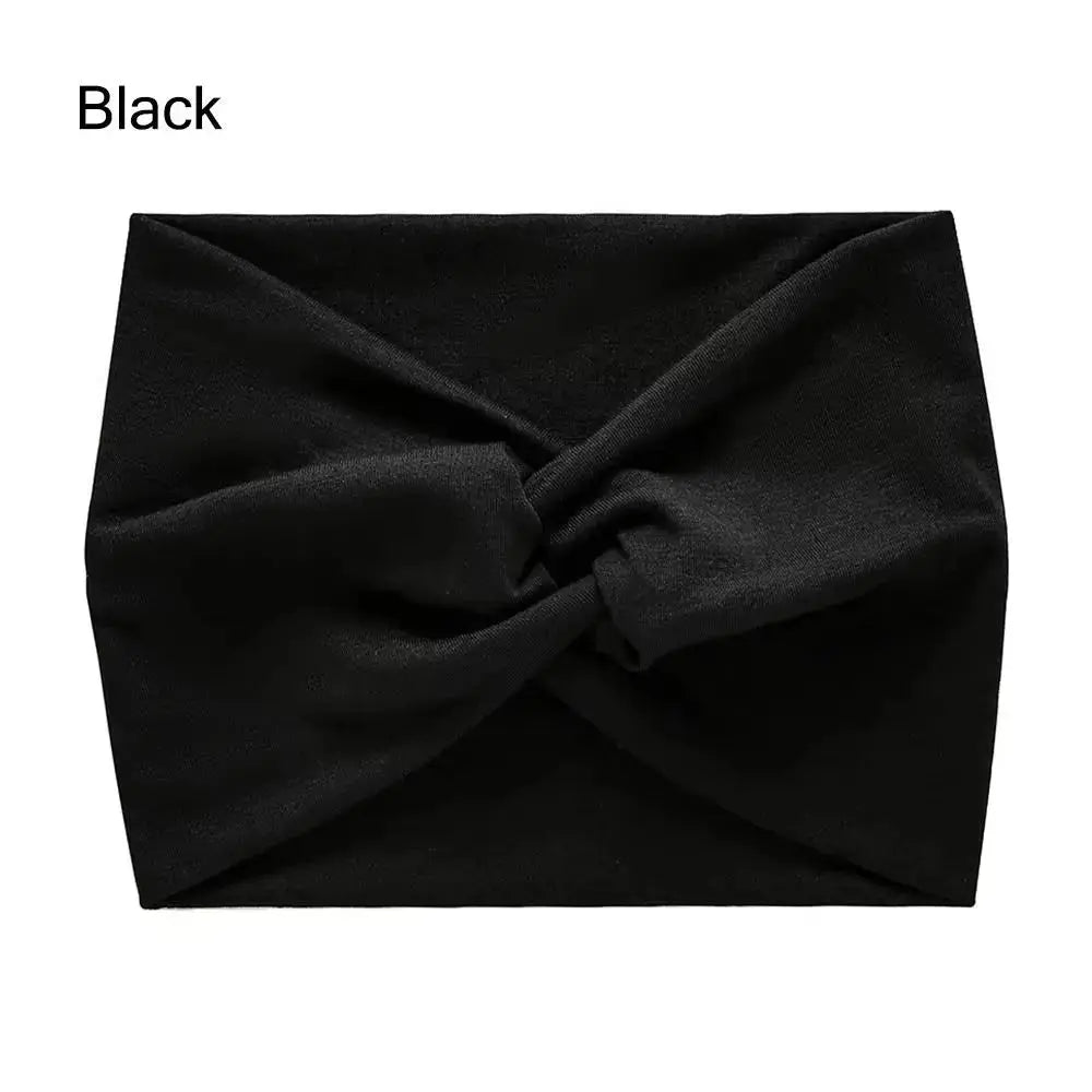 Hypes Inventory women's wide stretchy turban headband with hair wrap, stylish hair accessory for all-day comfort.