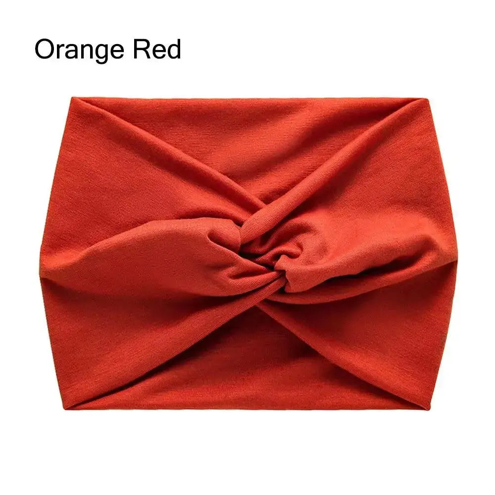 Hypes Inventory women's turban headband with wide, stretchy fabric, stylish hair wrap for all-day comfort and fashionable hair styling.