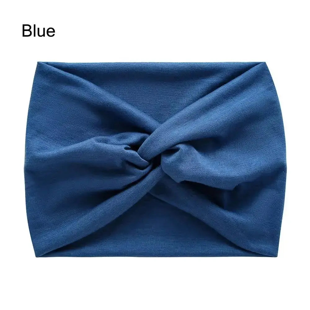 Hypes Inventory wide stretchable turban headband for women, stylish hair accessory for all-day comfort and hair styling.