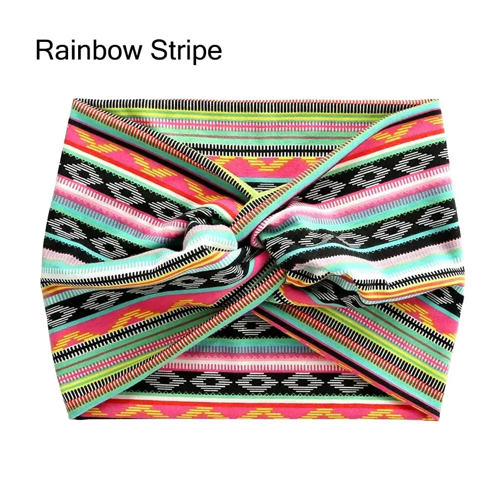 Wide stretchy turban headband for women by Hypes Inventory, stylish hair accessory perfect for all-day comfort.