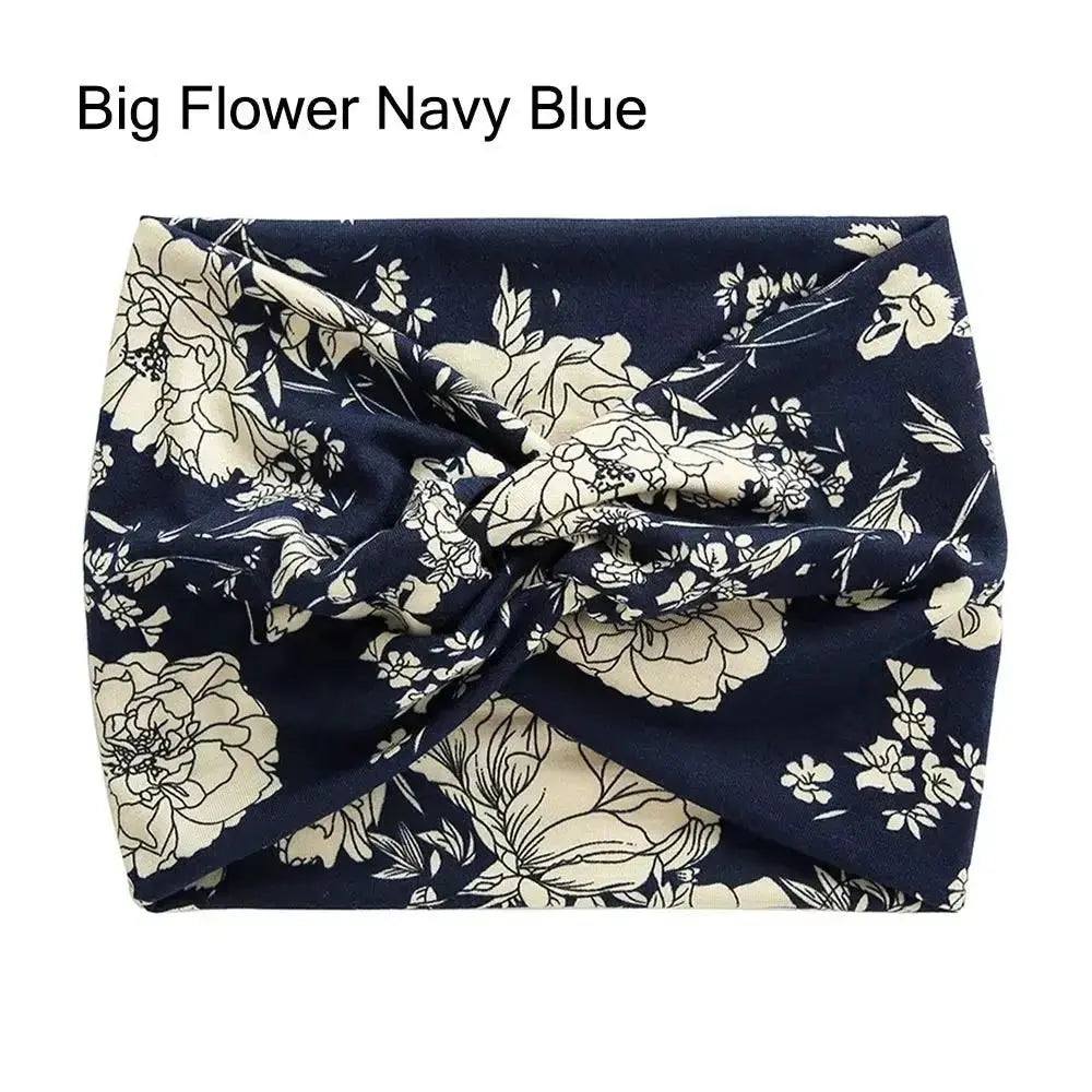 Wide stretchy turban headband for women, Hypes Inventory hair accessory, designed for all-day comfort and stylish hair styling.