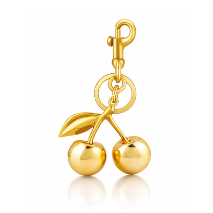 Cherry Bag Charm Keychain – Cute Purse Charm & Trendy Handbag Accessory