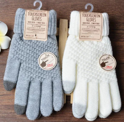 Women's Knitted Touchscreen Winter Gloves (Fashionable)