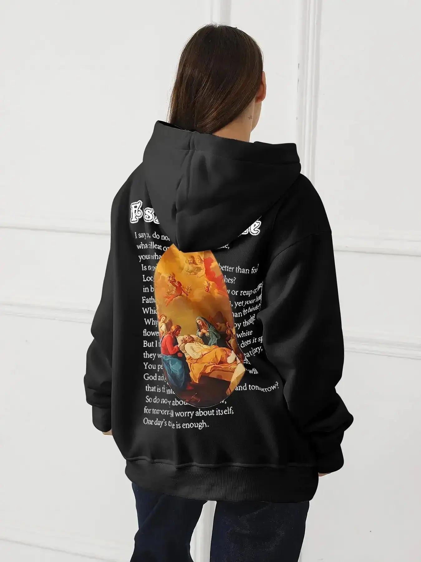 Women's Fashionable Casual Printed Long Sleeved Sweatshirt Hypes Inventory