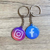 Waterproof Epoxy NFC Tap Review Keychain Google Review Follow Us on Instagram Facebook NFC Key Card