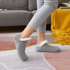 Winter Woolen Socks – Cozy Sherpa-Lined Anti-Slip Indoor Warm Socks for Women & Men