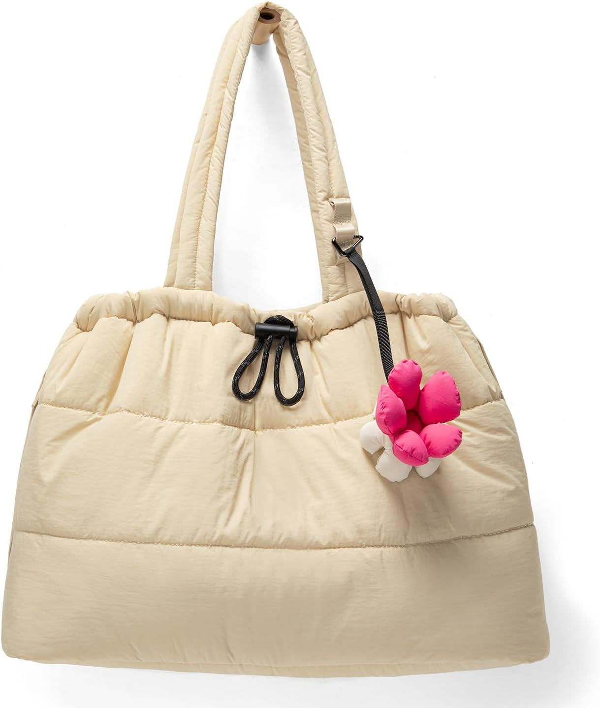 Quilted Puffer Tote Bag for Women – Lightweight Shoulder Handbag for Work, School & Travel