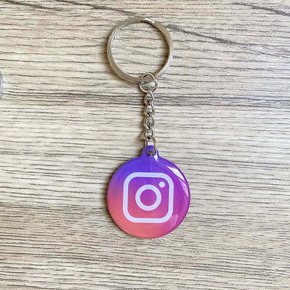 Waterproof Epoxy NFC Tap Review Keychain Google Review Follow Us on Instagram Facebook NFC Key Card